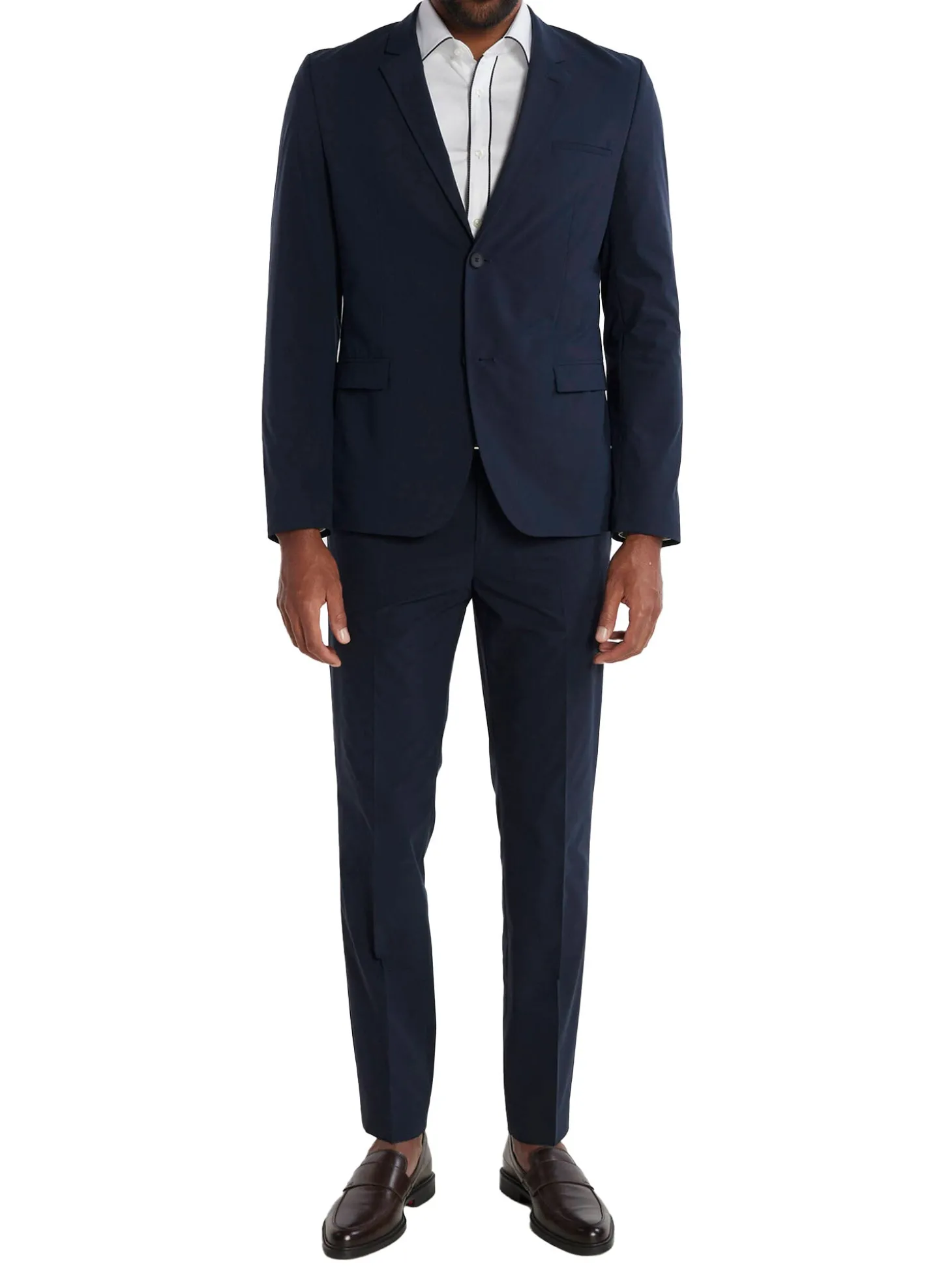 Abit slim fit monopetto in tessuto stretch