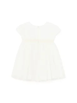Abito combinato con tulle plissettato neonata