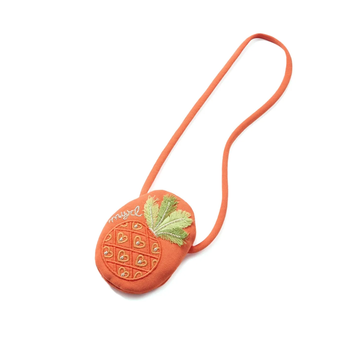 Abito con borsetta neonata arancione