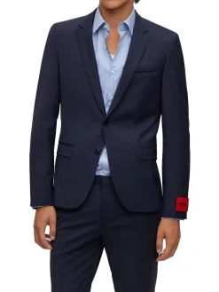 Abito extra slim fit monopetto in frescolana