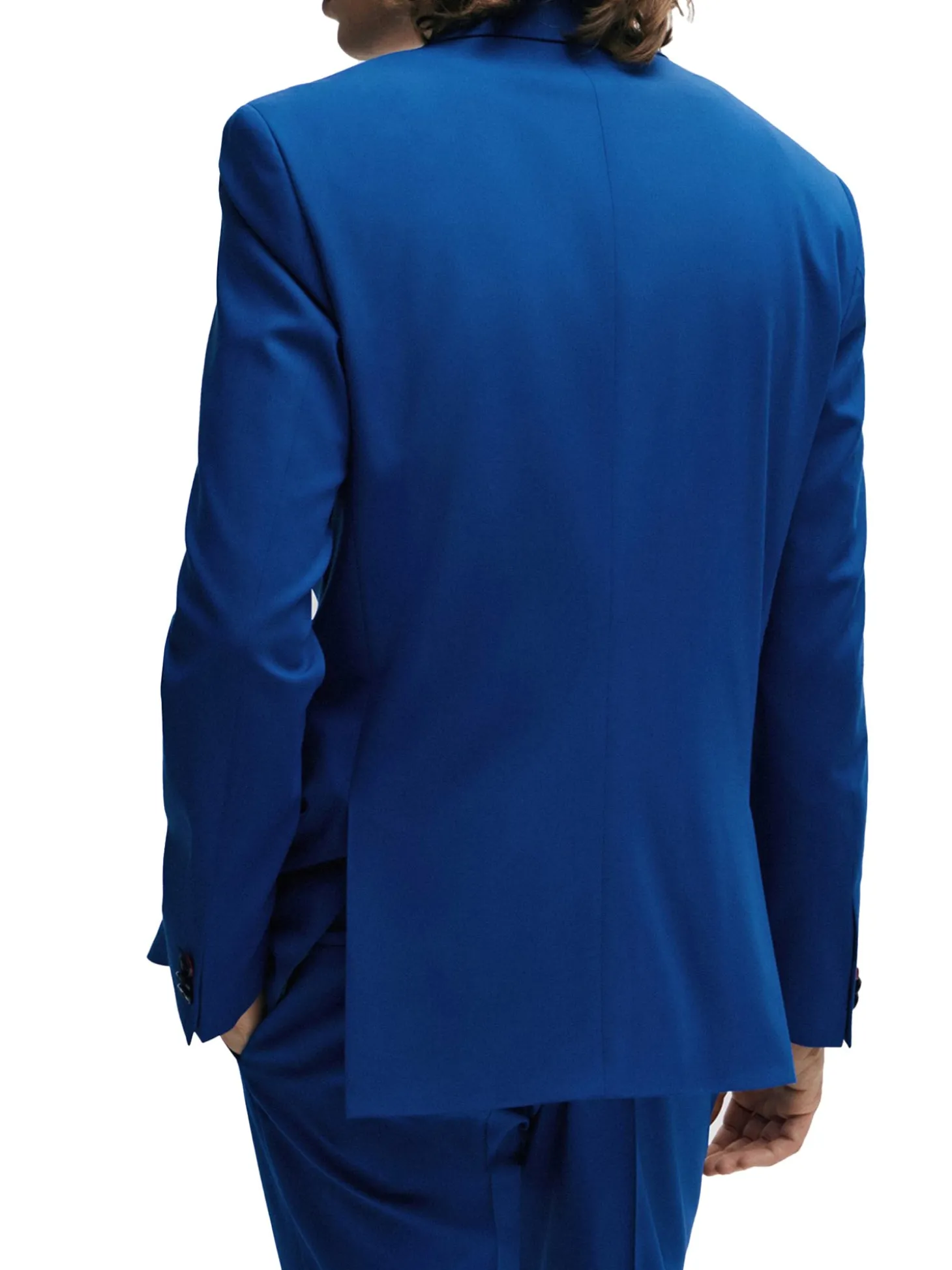 Abito Extra Slim Fit monopetto in tessuto misto frescolana