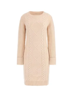Abito manica lunga sweater Serena biscotto