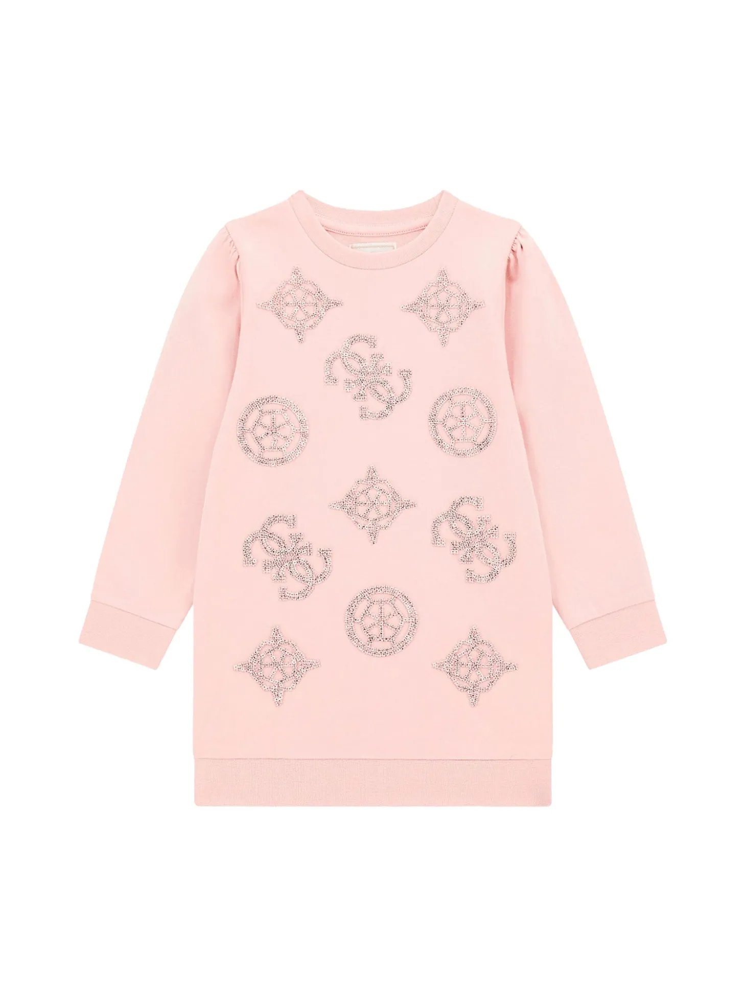 Abito monogram con logo 4G paillettes rosa