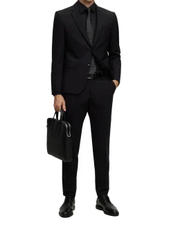 Abito slim fit monopetto H-Huge nero