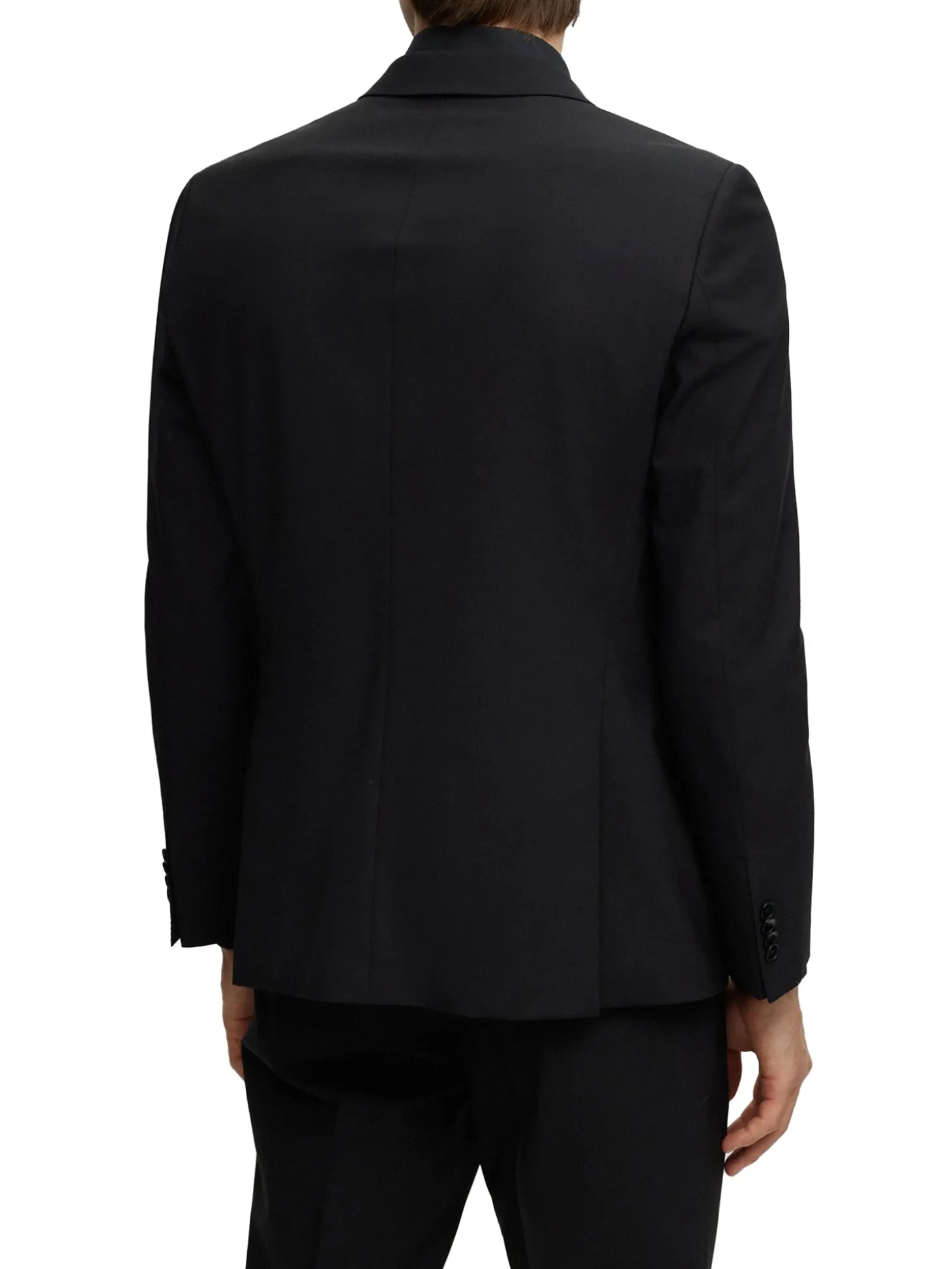 Abito slim fit monopetto H-Huge nero