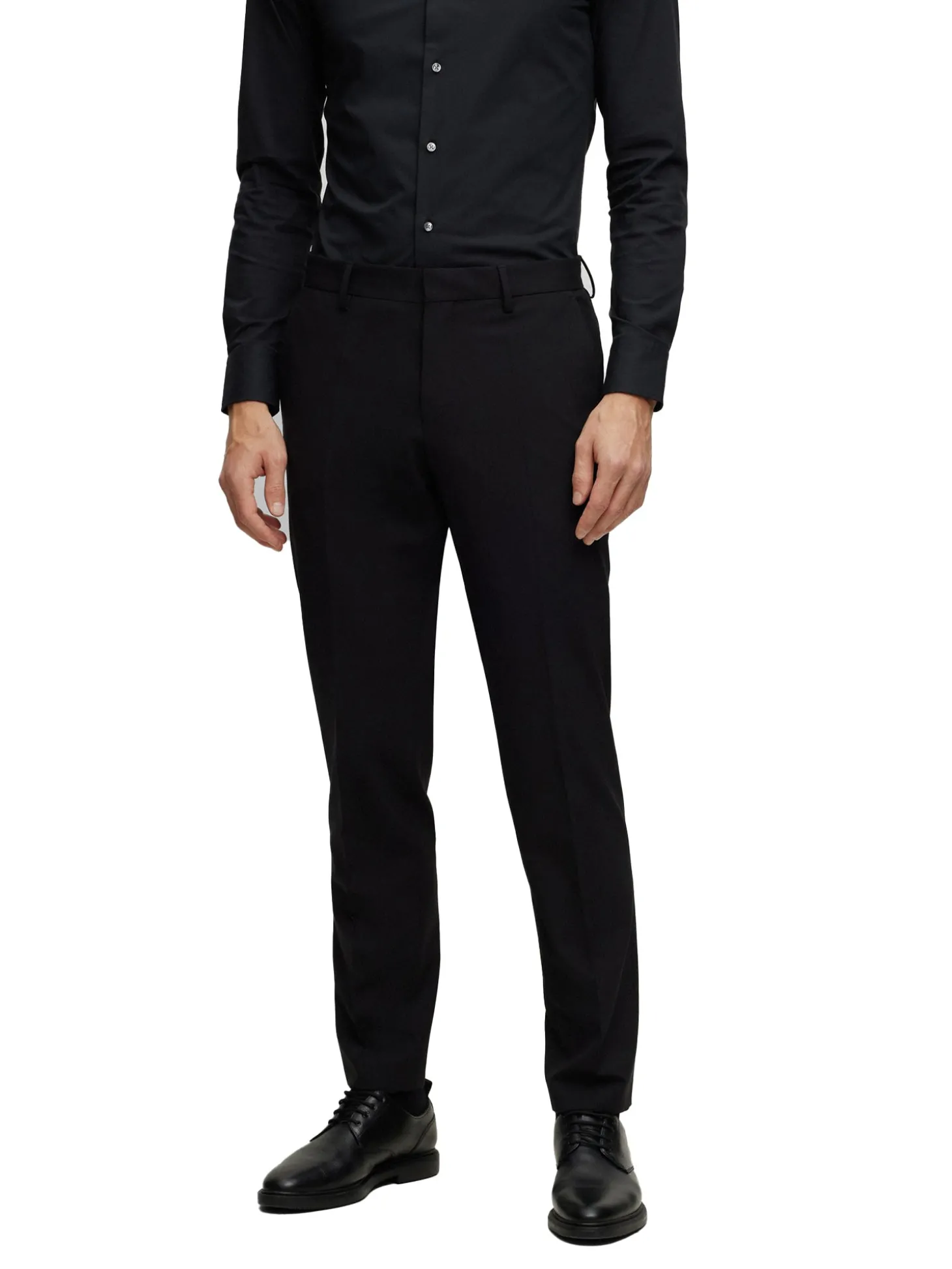 Abito slim fit monopetto H-Huge nero