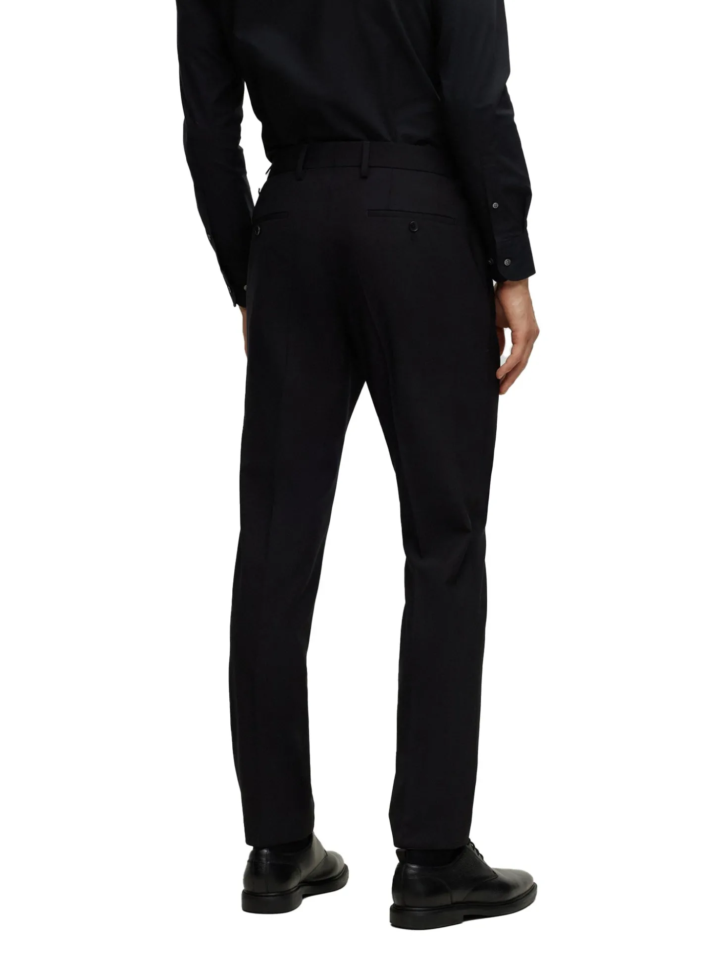 Abito slim fit monopetto H-Huge nero