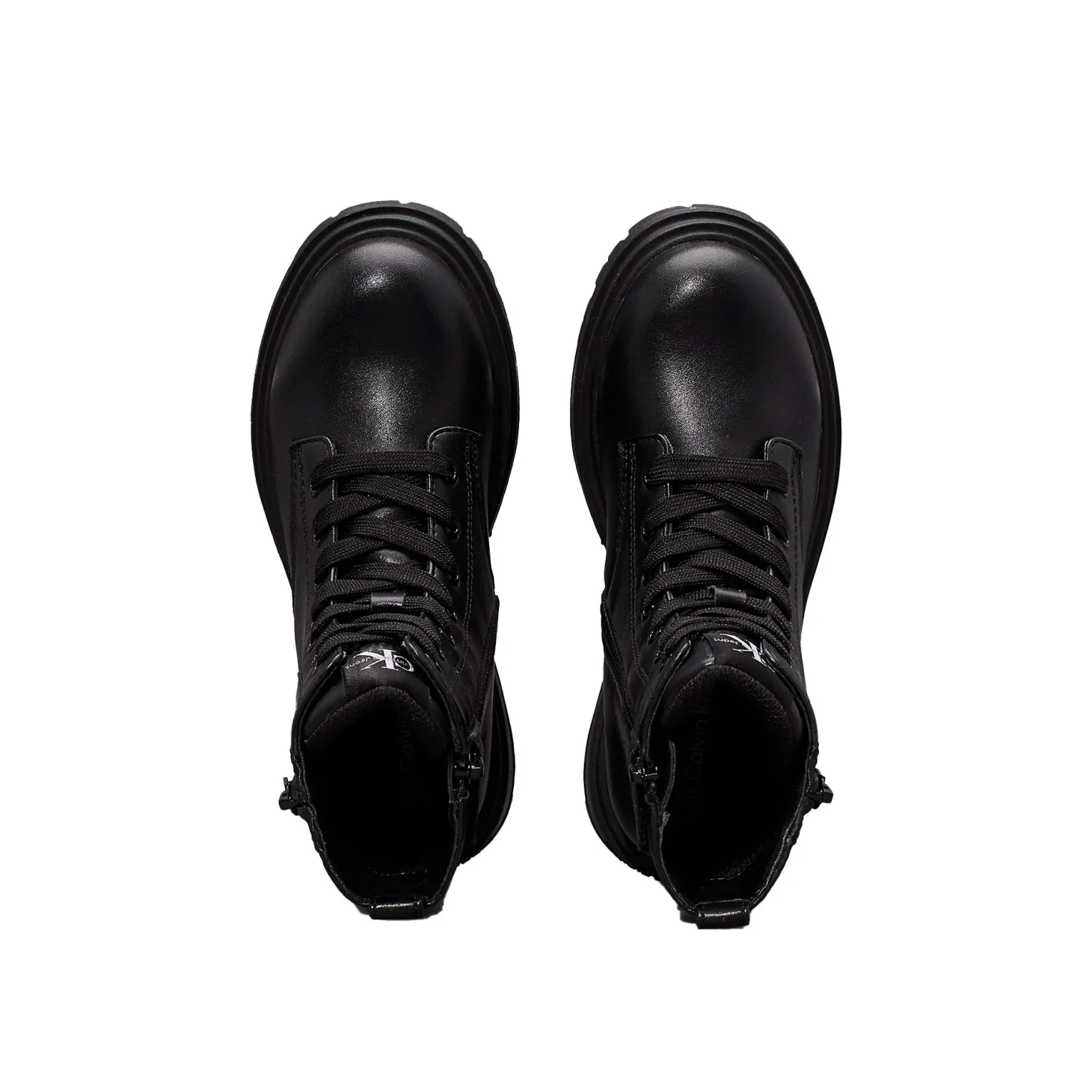 Anfibio kids da bambina con zip in pelle nero