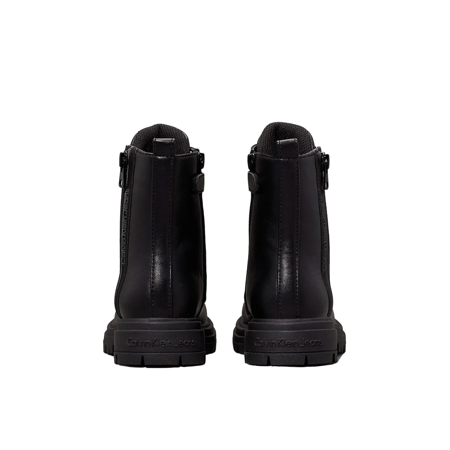 Anfibio kids da bambina con zip in pelle nero