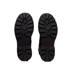 Anfibio kids da bambina con zip in pelle nero