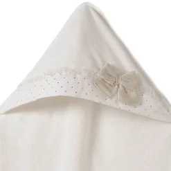 Asciugamano fiocco panna