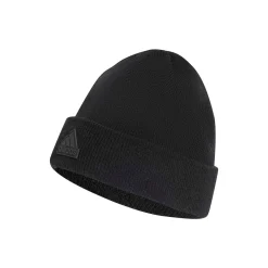 Berretto tech cuff in maglia nero