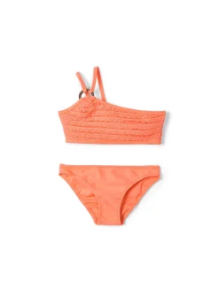 Bikini combinato volant arancio