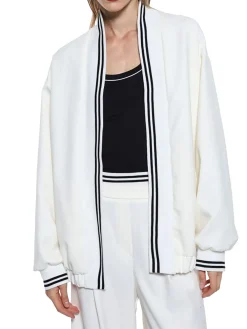 Bomber oversize a palloncino panna