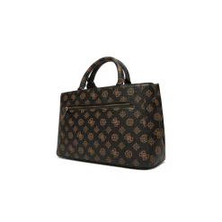 Borsa a mano Luxury Dorys moka logo