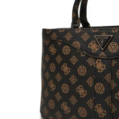 Borsa a mano Luxury Dorys moka logo