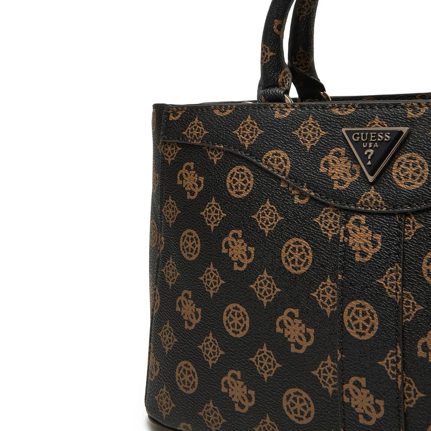 Borsa a mano Luxury Dorys moka logo