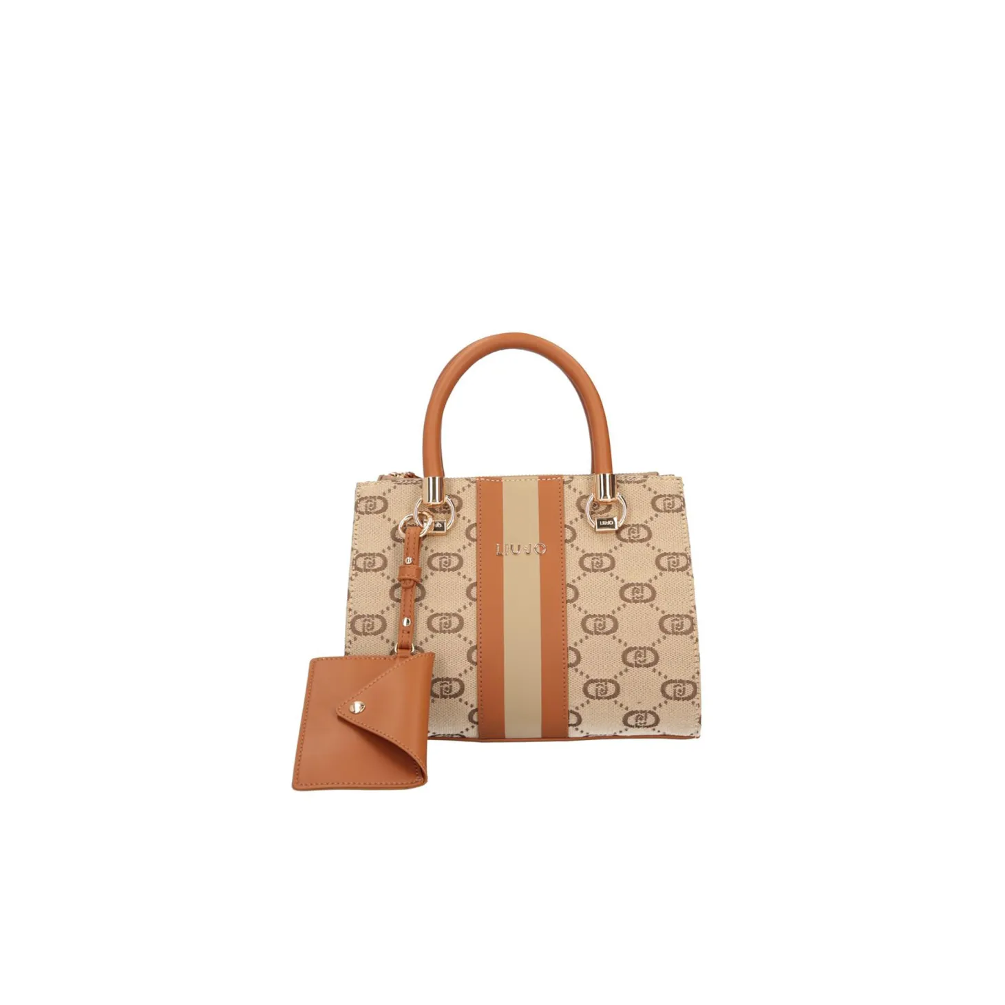 Borsa a mano satchel naturale