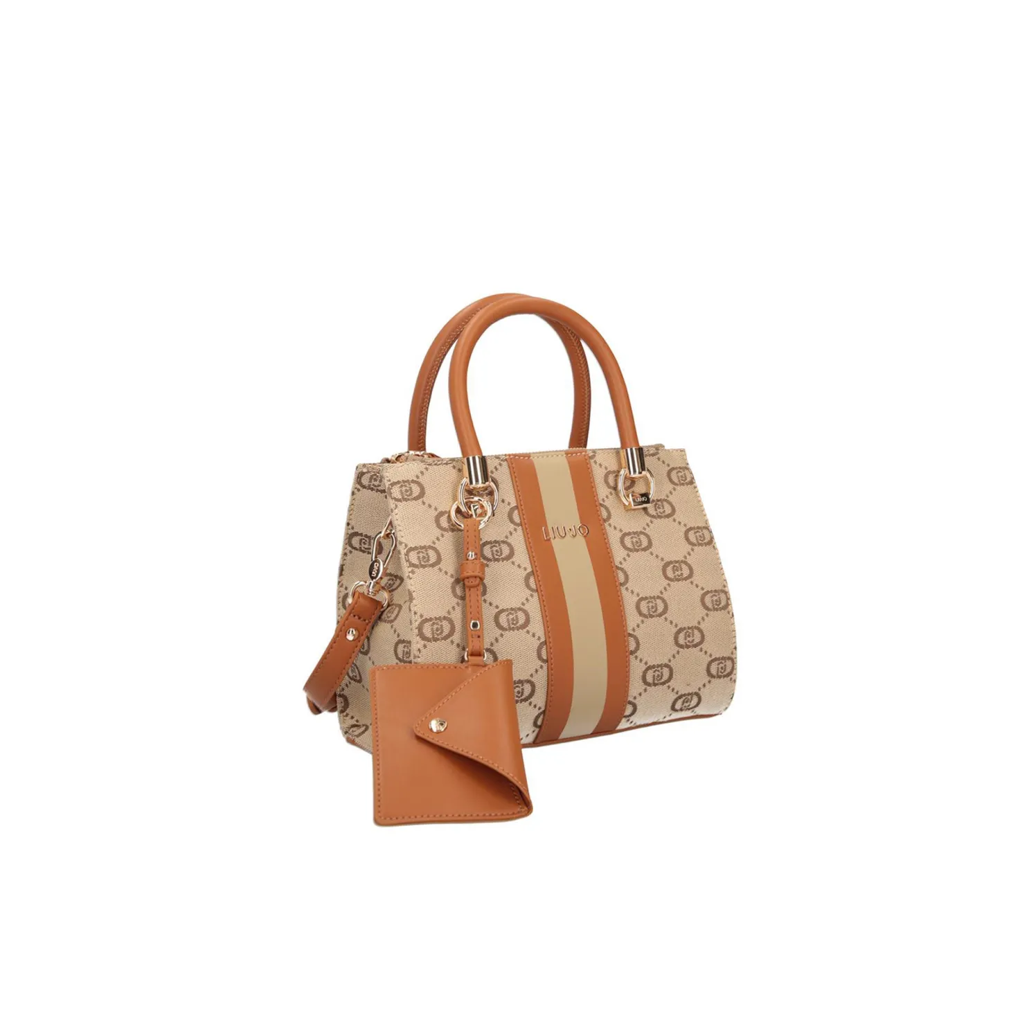 Borsa a mano satchel naturale