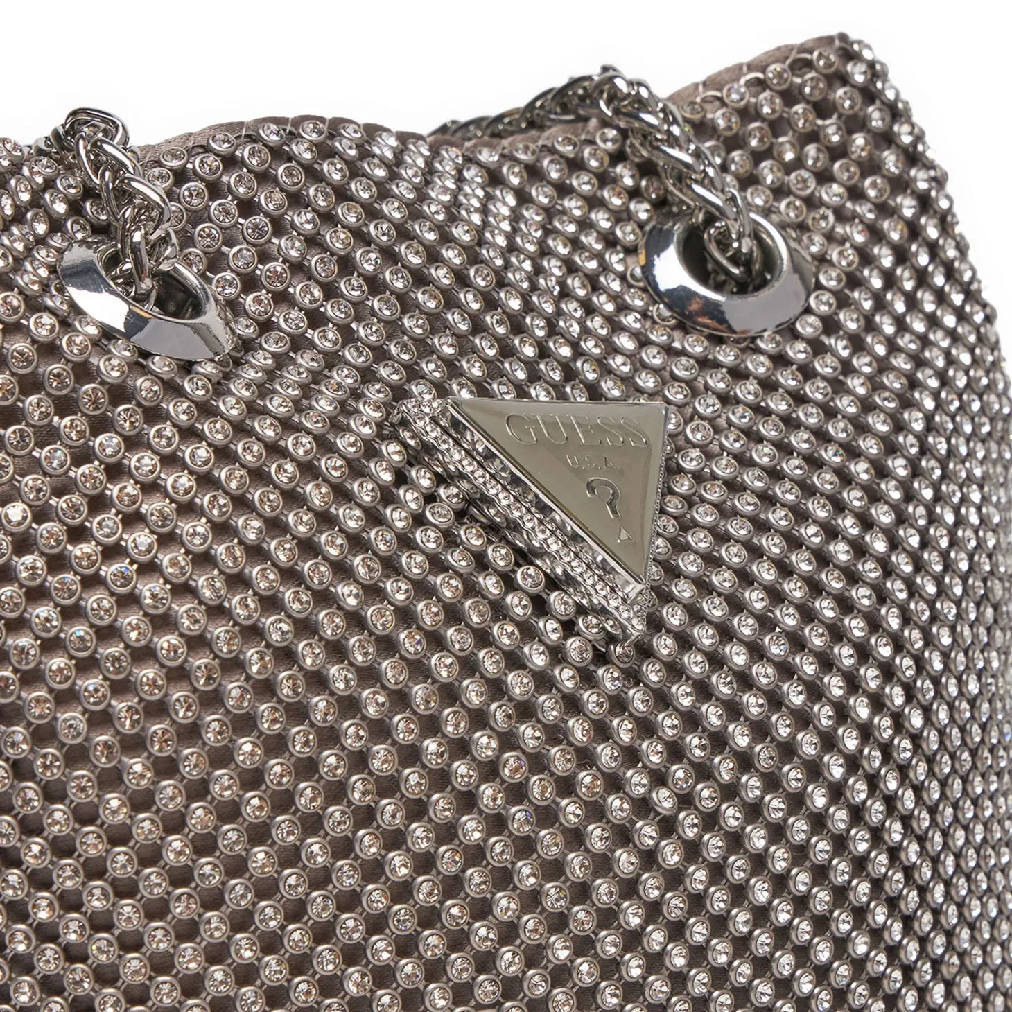 Borsa a secchiello Zalina argento