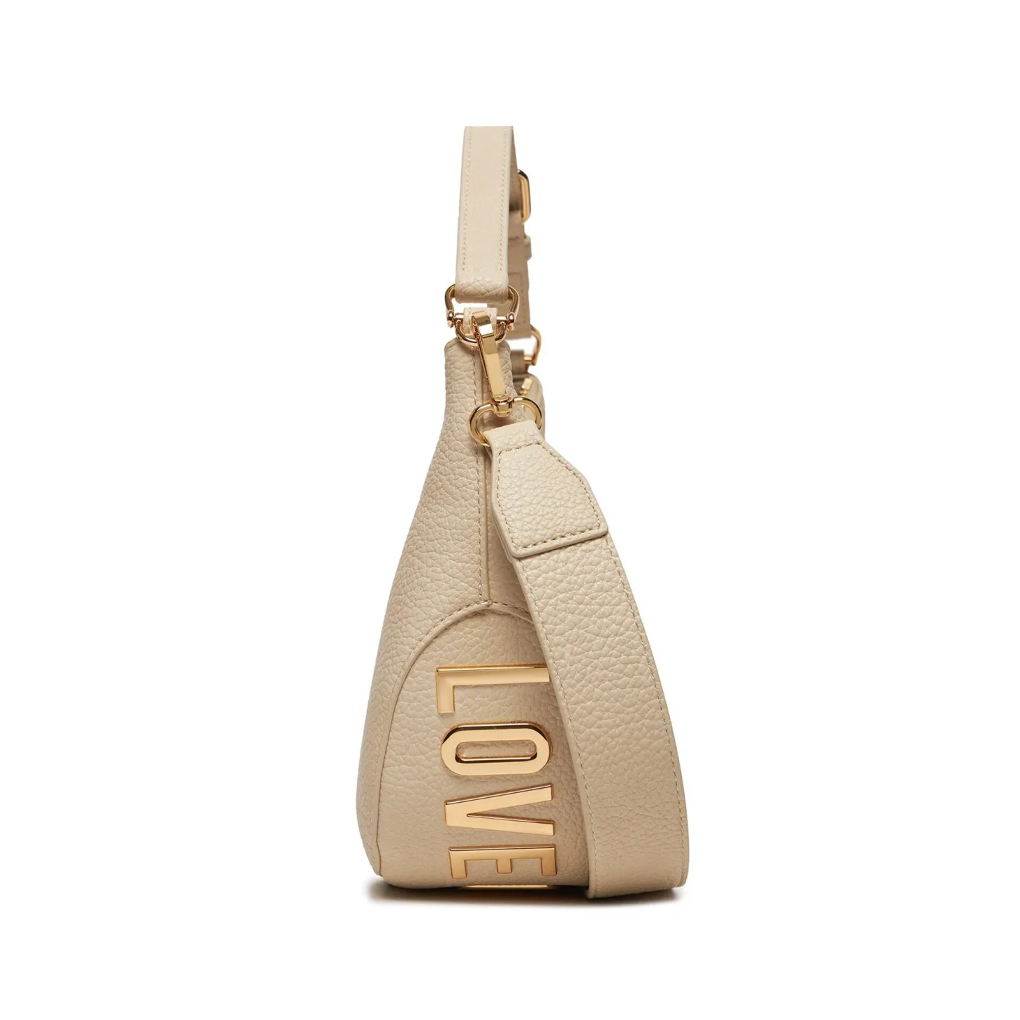 Borsa a spalla big con tracolla beige