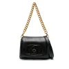 Borsa a spalla liscia La Puffy S nero