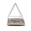 Borsa a spalla m moka metallizzato