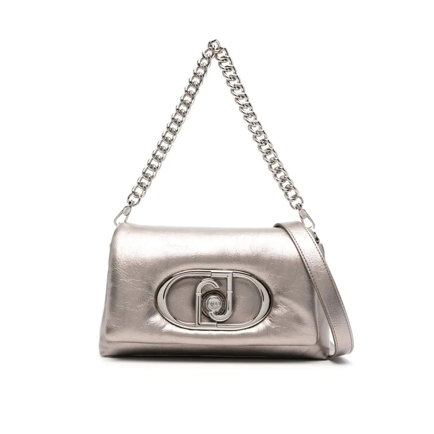 Borsa a spalla m moka metallizzato