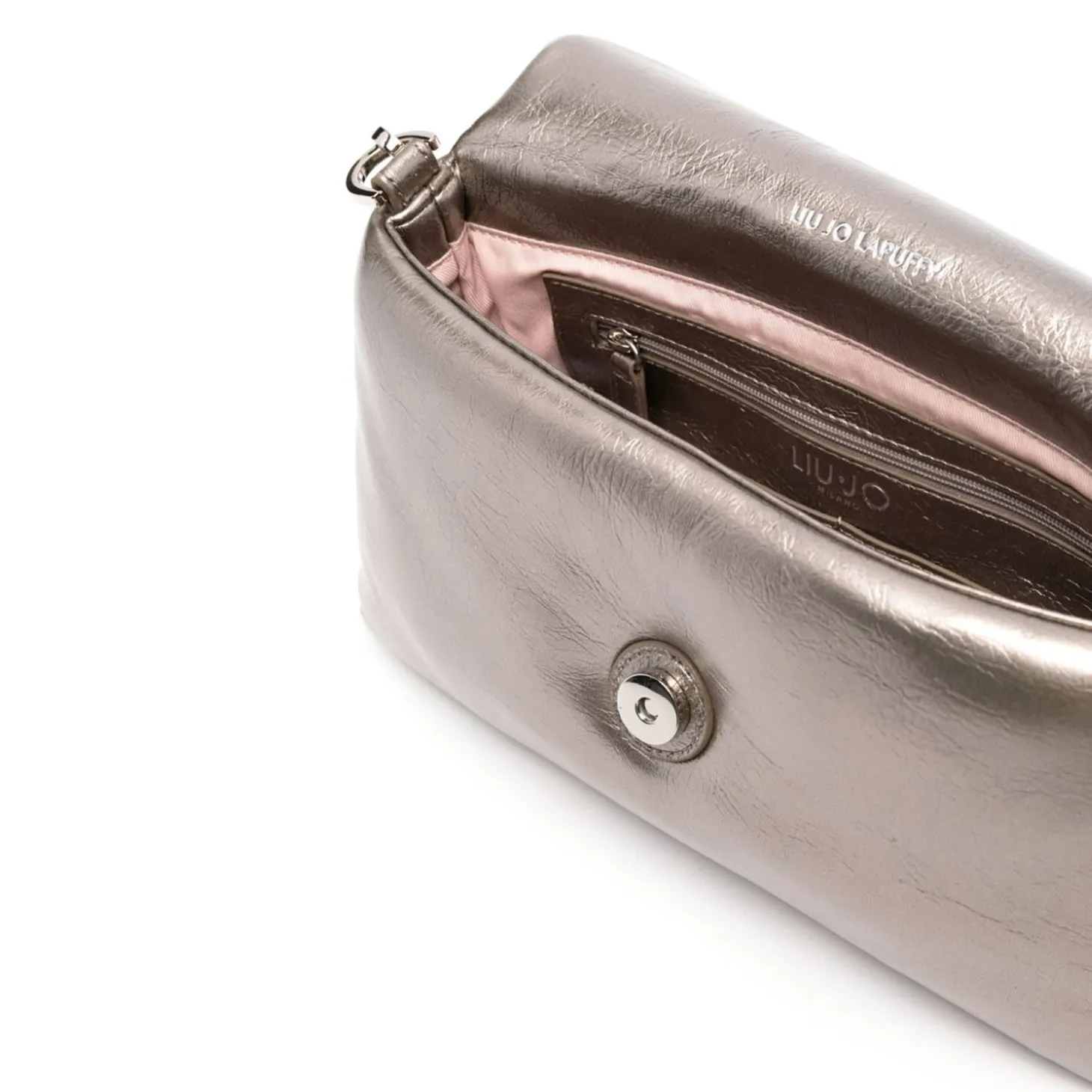 Borsa a spalla m moka metallizzato