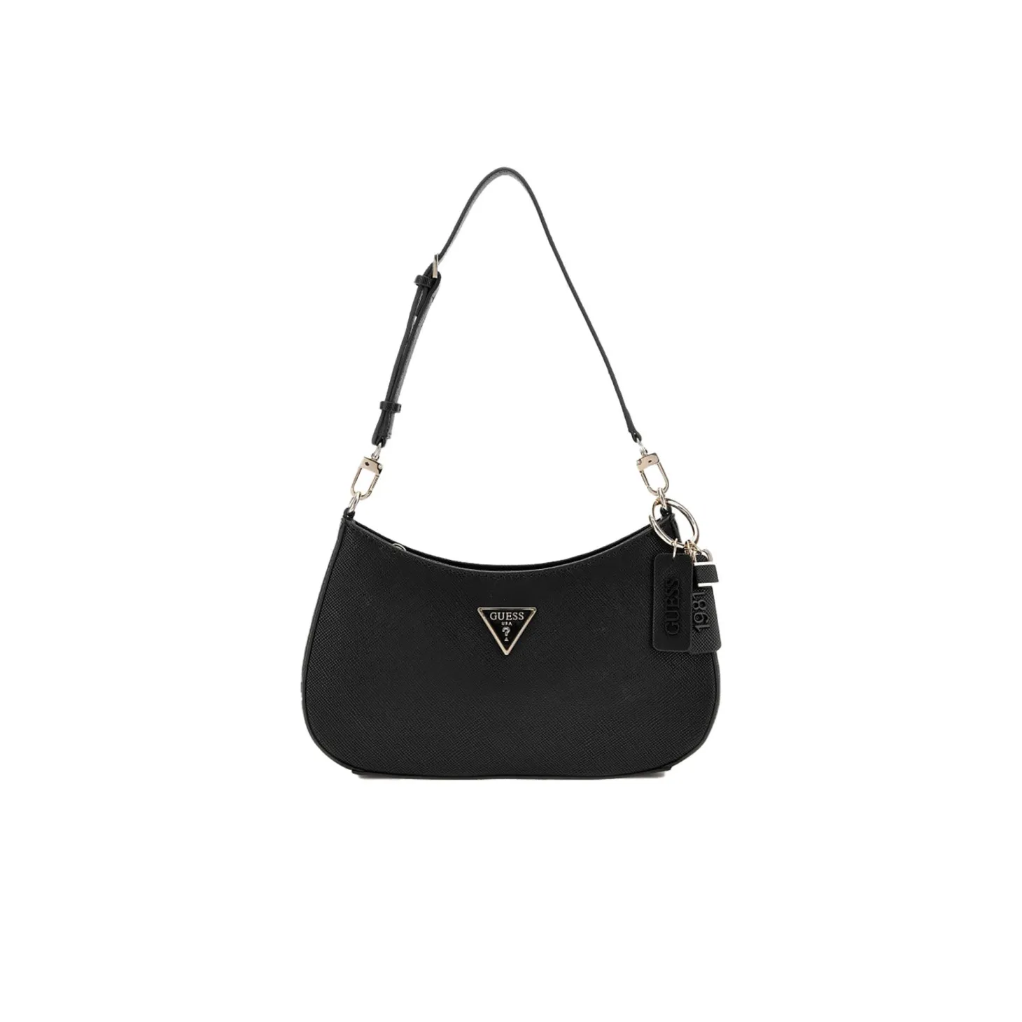 Borsa a spalla Noelle logo nero