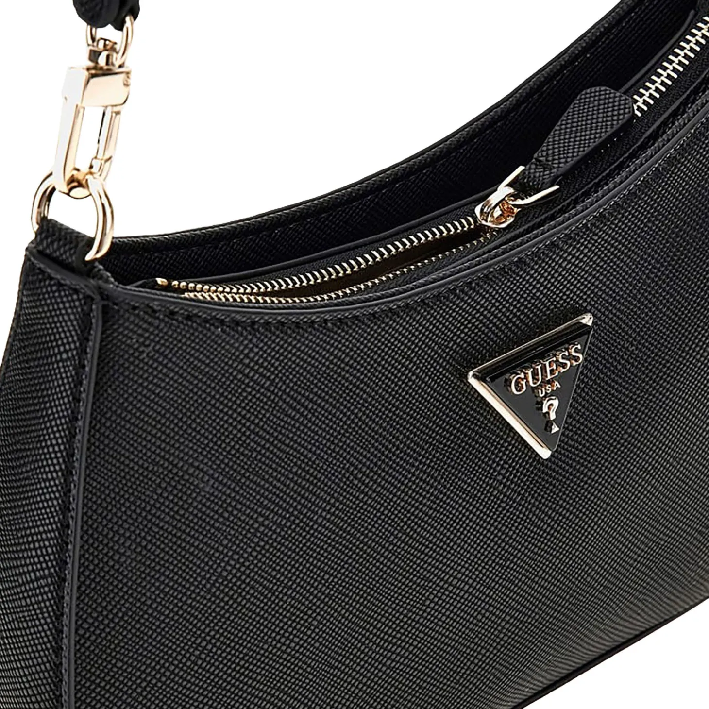Borsa a spalla Noelle logo nero