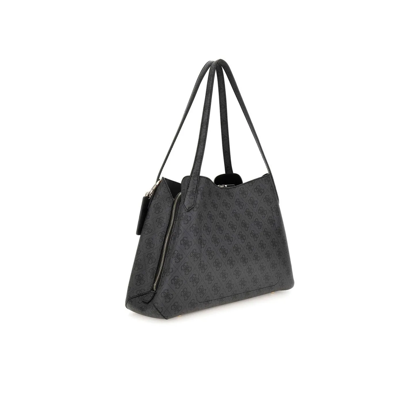 Borsa a spalla Sora coal logo nero/grigio