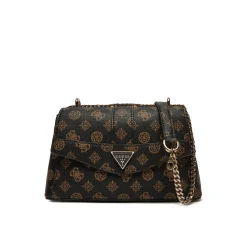 Borsa a tracolla a trapezio Dorys logo moka