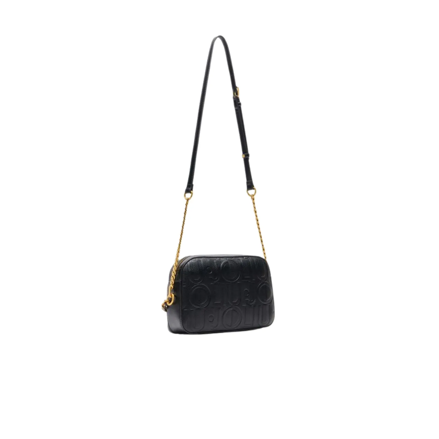 Borsa a tracolla camera case lettering nero