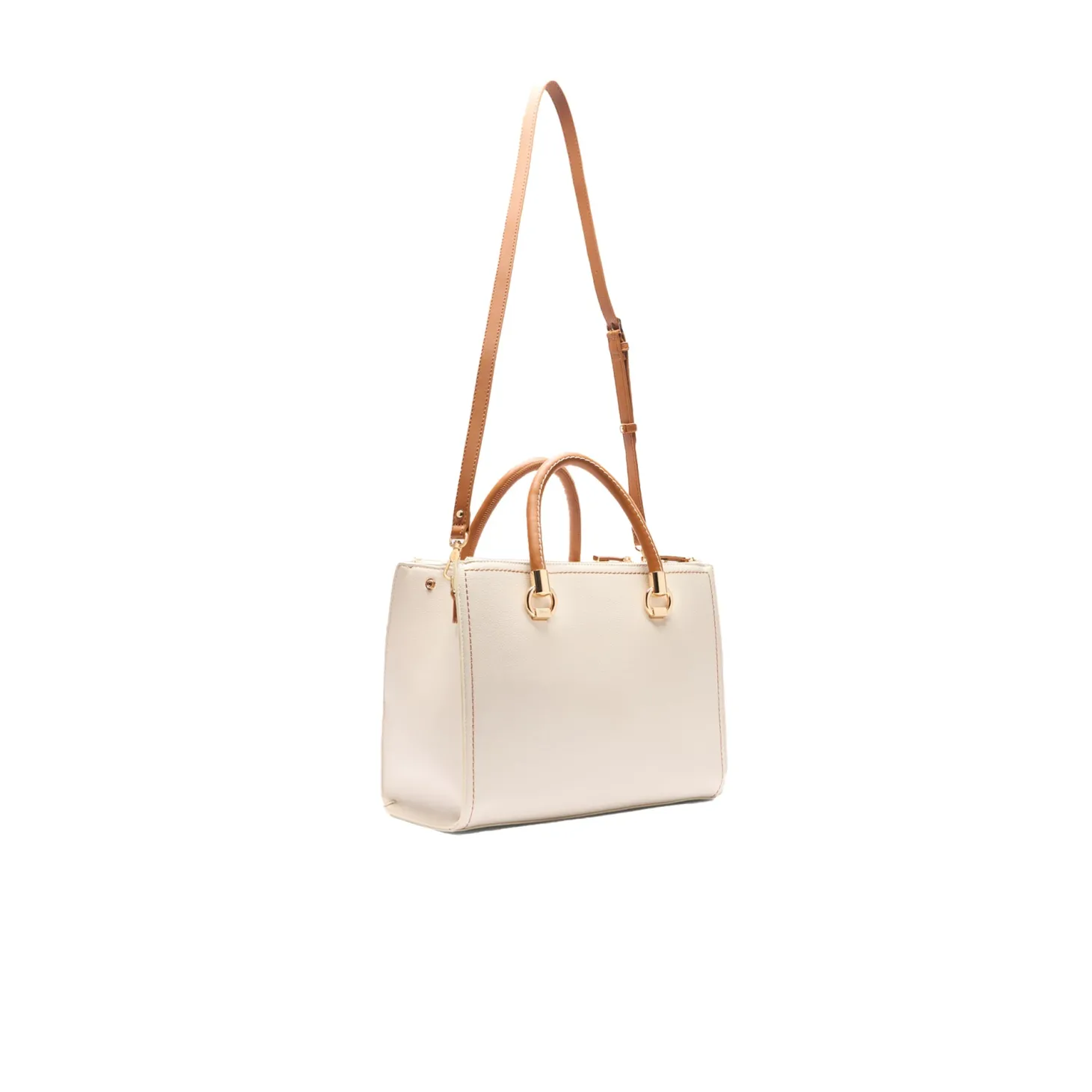 Borsa bauletto bottolato crema/beige