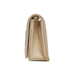 Borsa clutch Quiltedcon tracolla beige