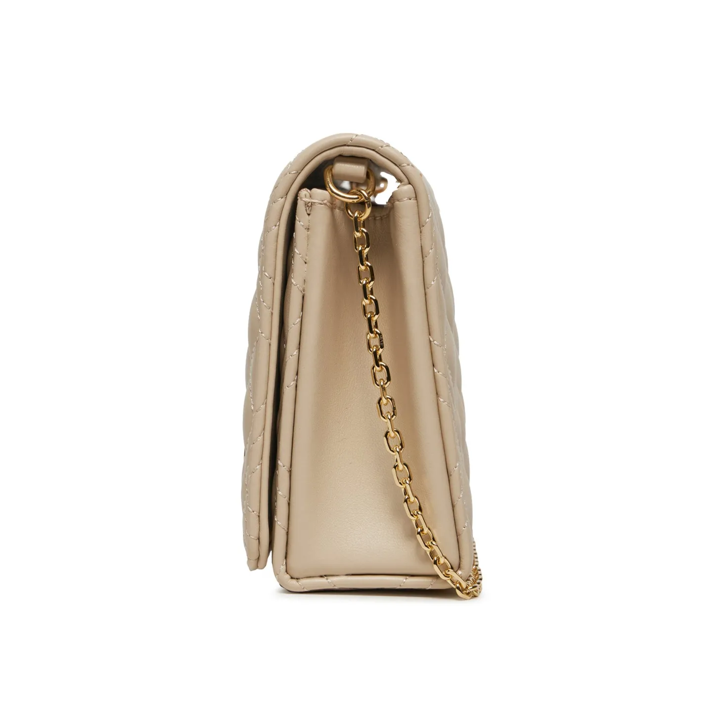 Borsa clutch Quiltedcon tracolla beige