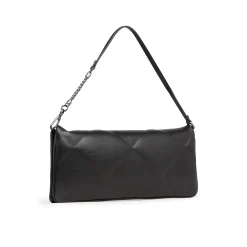 Borsa clutch Quiltedwristelet re-lock nero