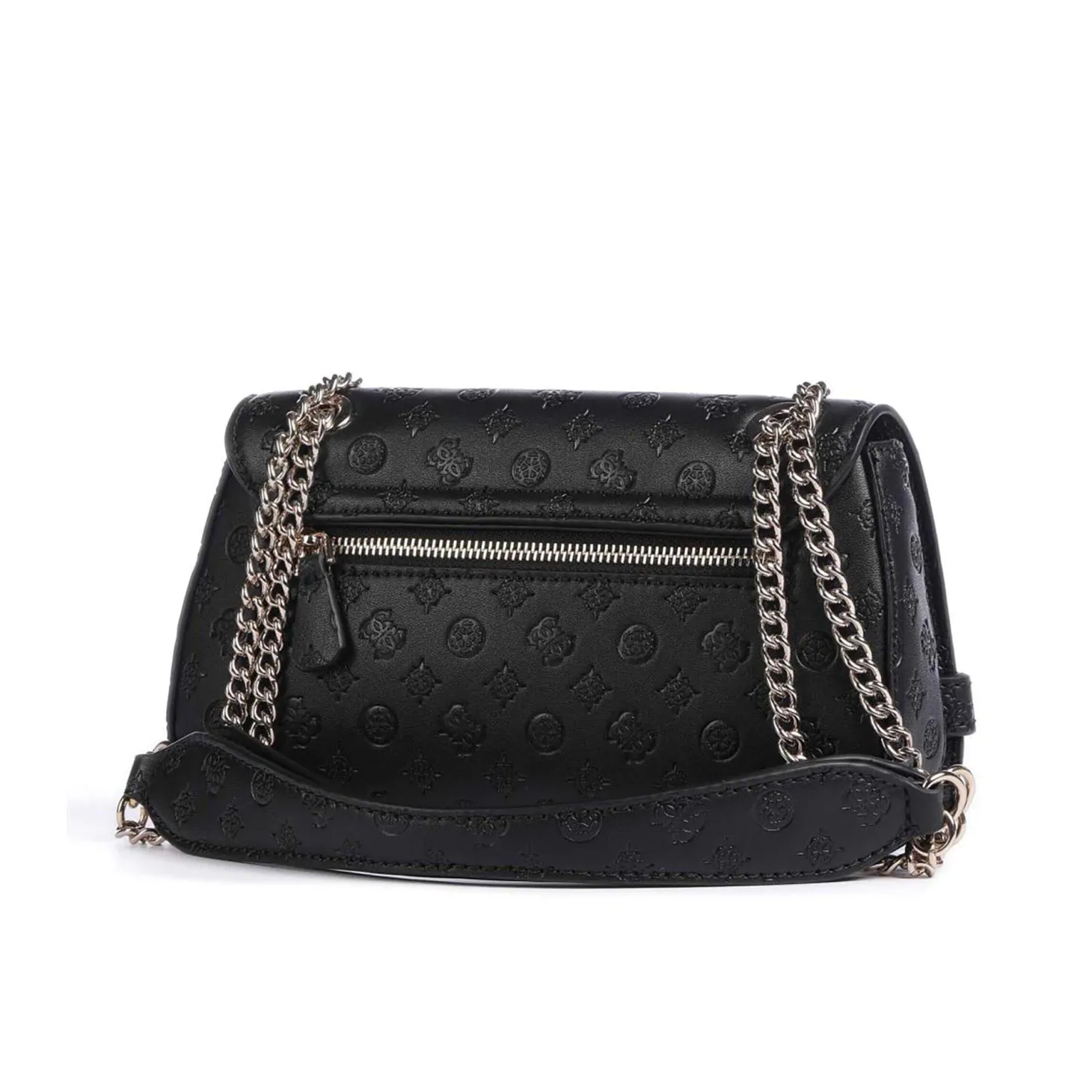 Borsa flap Arlena logo nero