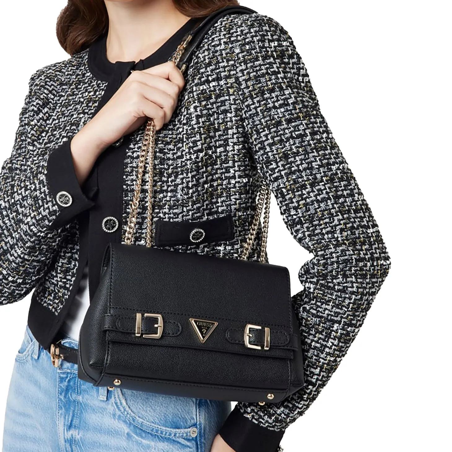 Borsa flap convertible eco Ali nero