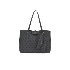 Borsa tote Eco Brenton coal logo grigio/nero