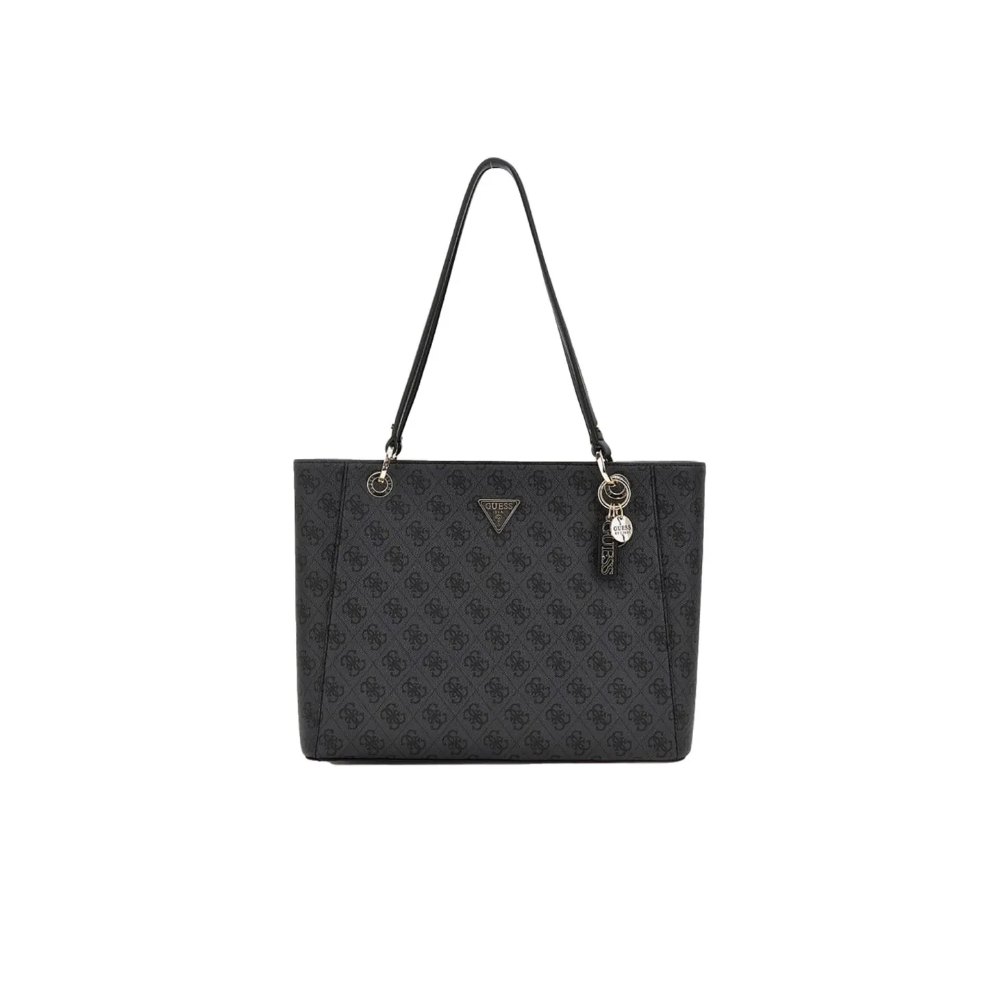 Borsa tote Noelle coal logo nero