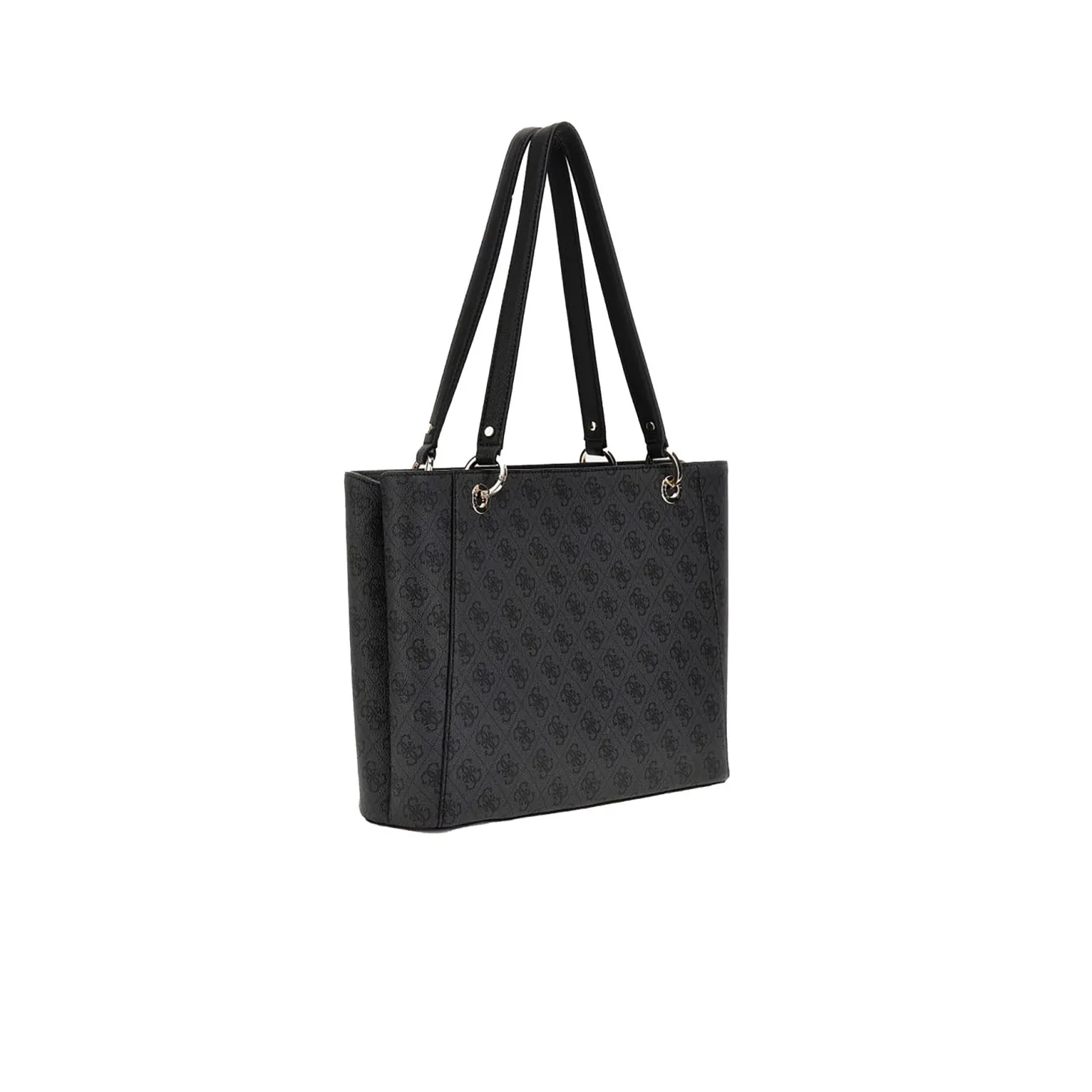 Borsa tote Noelle coal logo nero