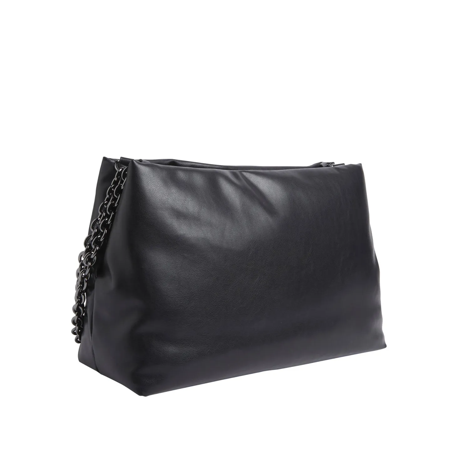 Borse tote con logo in rilievo nero
