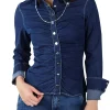 Camicia Alisha denim blu scuro