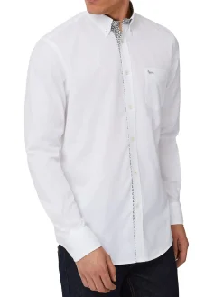 Camicia con contrasti colore bianco