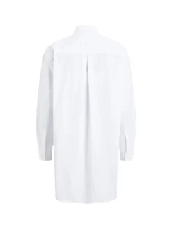 Camicia con maxi tasca frontale bianca
