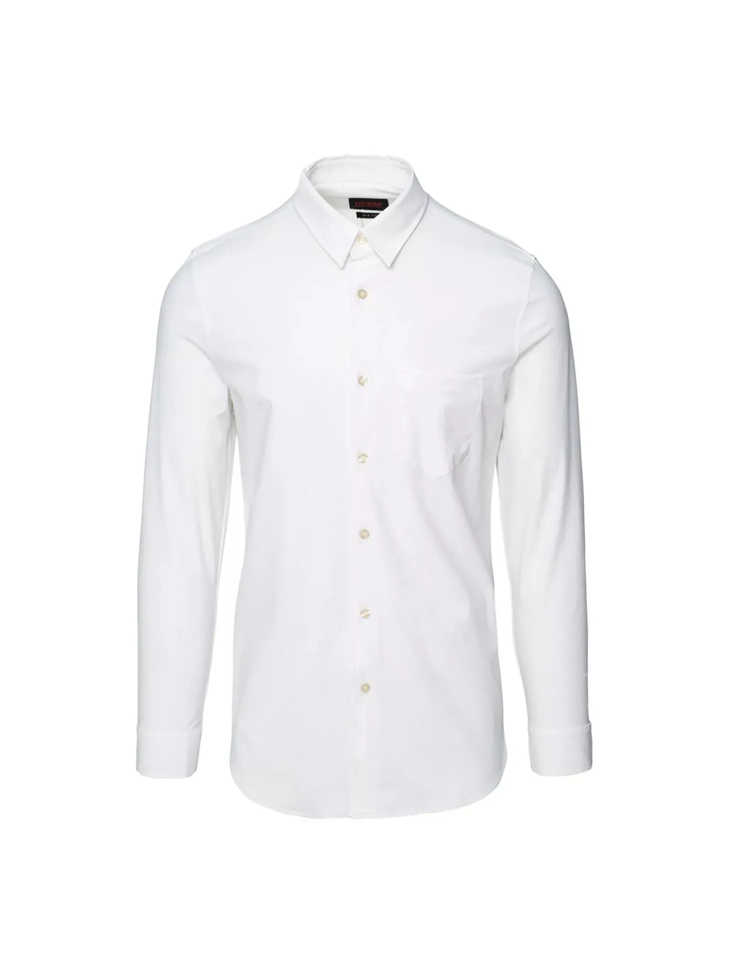 Camicia con tasca frontale bianco