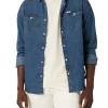 Camicia di jeans slim fit in denim blu