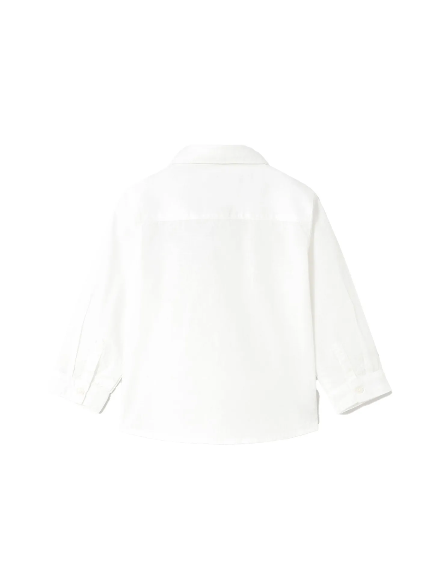 Camicia elegante con papillon bianco